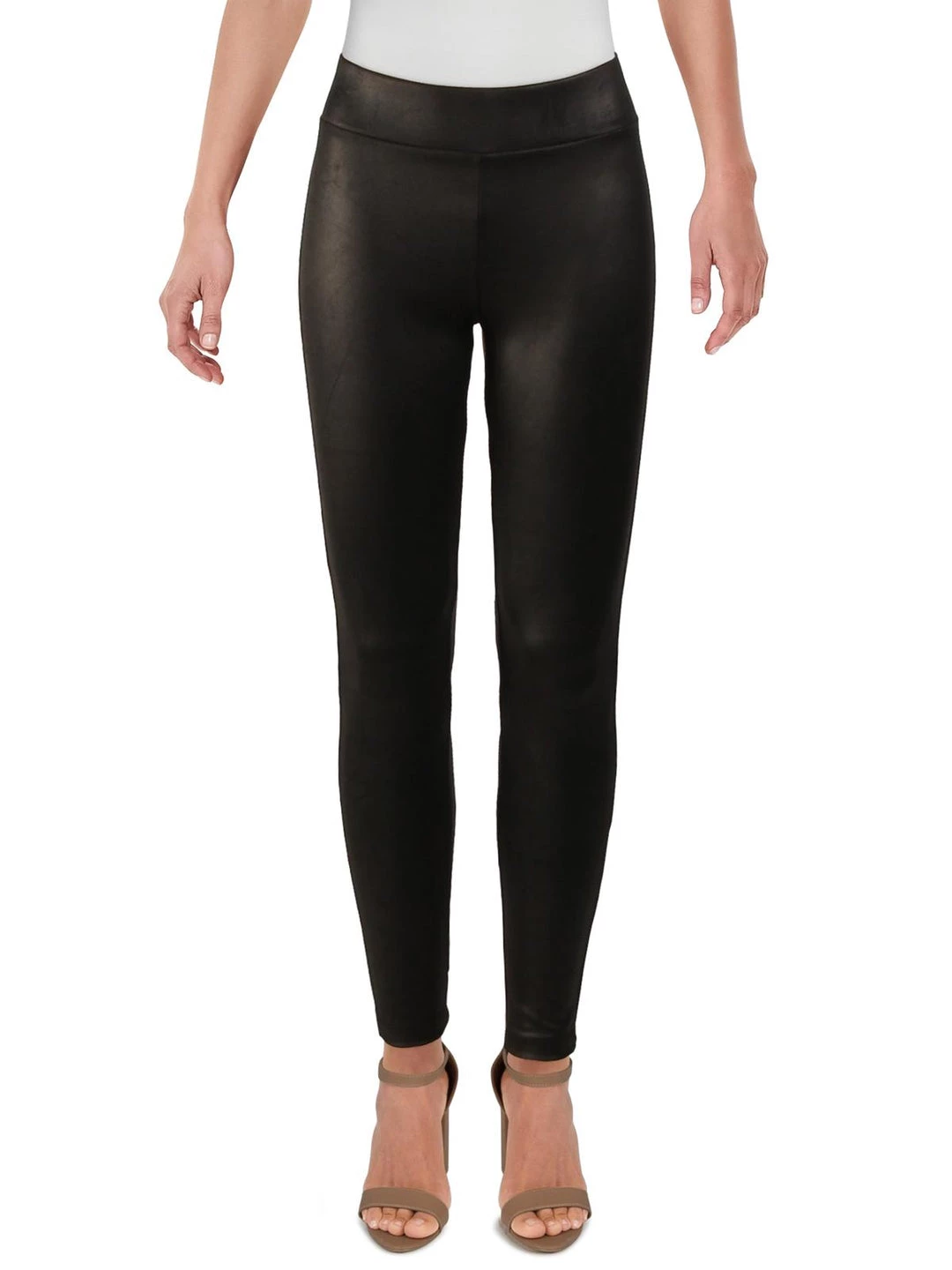 Promo ๐ Matty M ๐ฉ Womens Ponte Pleather Mid rise Leggings ๐ 3 Promo ๐ Matty M ๐ฉ Womens Ponte Pleather Mid rise Leggings ๐