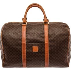 Deals 👍 Celine Brown Leather Macadam Boston Bag - 👩 women 🤩