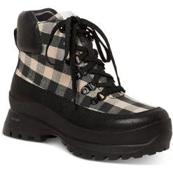 Best Sale 👍 Loeffler Randall Owen 👩 Womens Leather Lugged Sole Combat & Lace-up 🥾 Boots 🛒