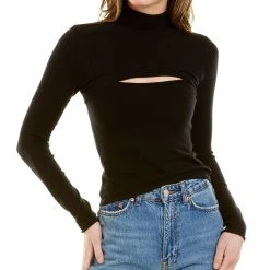 Best Pirce 💯 BELLA ZOE Mock Cutout Top - 👩 women ⭐