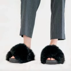 Coupon 🛒 Roam Mink Cloud Faux Fur Slippers in Black - 👩 women 🥰 -BELLA ZOE Sales bf28691655ce469d9020d2fee549113c 1080x