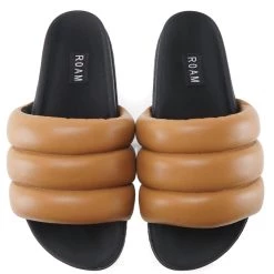 Best Sale ✨ Roam The Puffy Sliders in Cognac - 👩 women ✨
