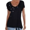 Brand new ⭐ Matty M 👩 Womens Tie-Front Embroidered Top 🛒 -BELLA ZOE Sales f66a6c01a97149a7a503694c44a2c2dc 7855efae 273c 4159 b6ab 4891ac508d2d 1080x